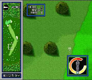 HAL's Hole in One Golf (USA) screen shot game playing